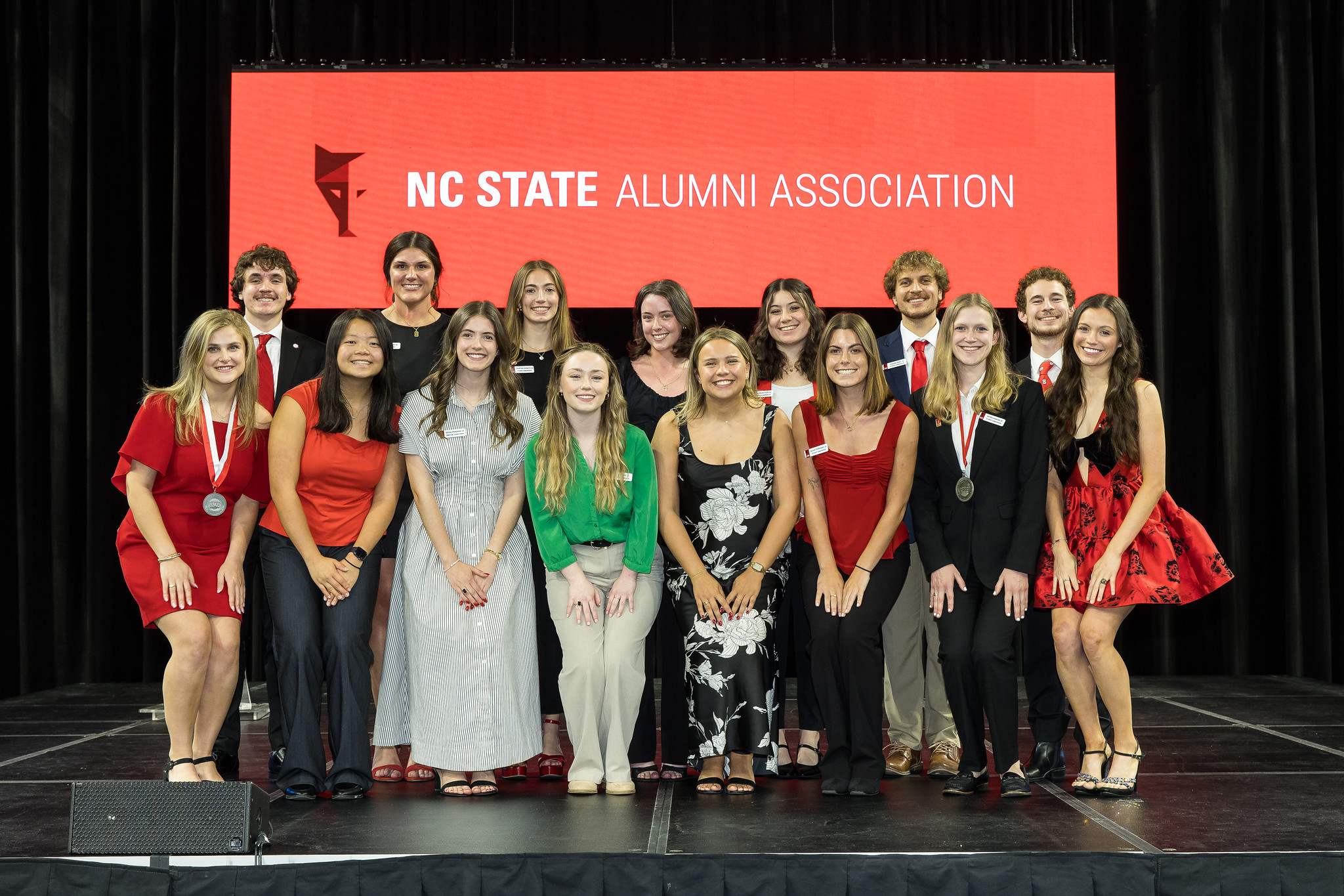 SAA members on stage at the ring ceremony