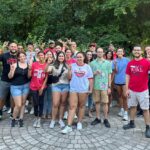 An NC State Native American Alumni Network event hosts students for an outdoors gathering.