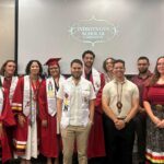 NC State Native American Alumni Network members pose at the Indigenous Scholar Ceremony.